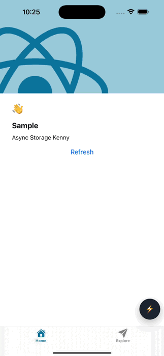 AsyncStorage DevTools Interface